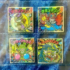 ビックリマン 40th スペシャル ブラックゼウス ヘッドロココ サタンマリア悪和合球 六聖球 武装の4枚+リフィル ロッテ