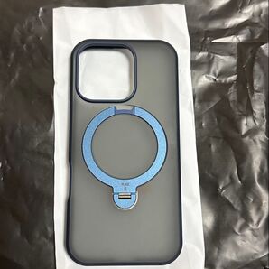 TORRAS iPhone 16Pro 用 ケース 360° ゼンマイ式スタンド