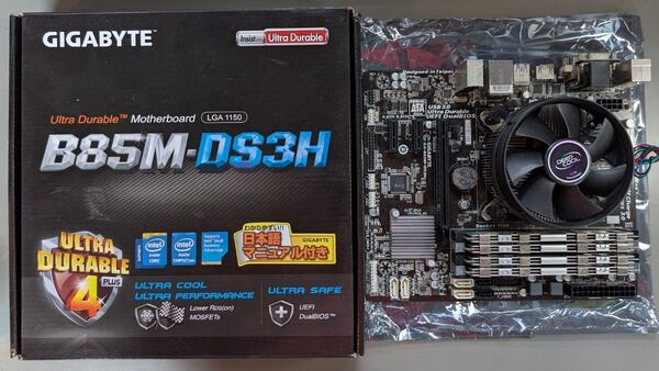 GIGABYTE GA-B85M-DS3H / i5 4670S / 16GB / SSD64GB / Win10Home