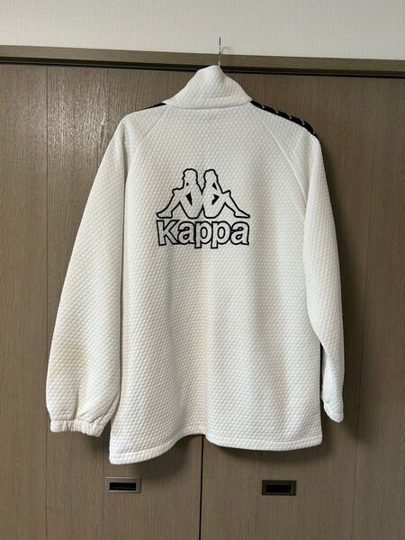 Kappa ジップアップジャケット ホワイト M ヴィンテージ 古着 90s 80s トラックジャケット