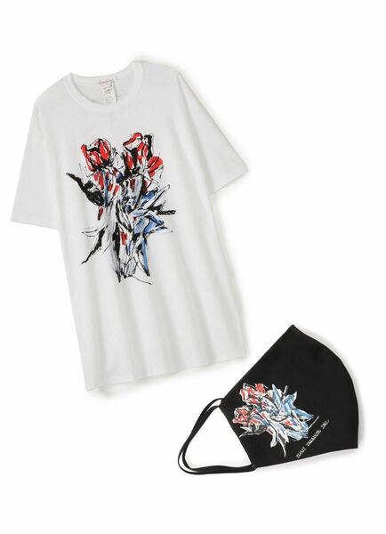 YOHJI YAMAMOTO +NOIR ヨウジヤマモトプリュスノアール 薔薇 バラ 朝倉優佳 Tシャツ セット ヨウジヤマモト 半袖Tシャツ NOIR ノアール