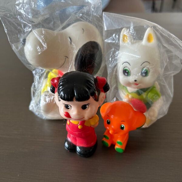 旧三和銀行ノベルティワンサくん SNOOPY貯金箱 昭和レトロ フィギュア サトちゃんペコちゃん