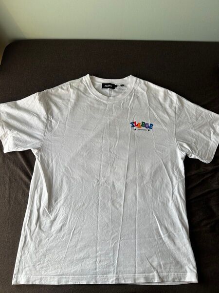 X-LARGE XLARGE エクストララージ 半袖 クルーネック レインボー ロゴ プリント Tシャツ メンズ 白
