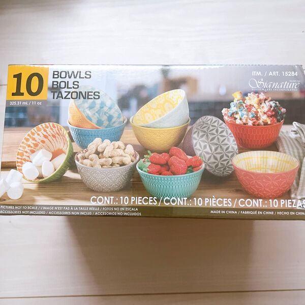 新品未使用 コストコ 食器 10個 カラフルボウル 北欧風食器