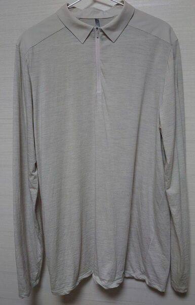 ARC’TERYX VEILANCE FRAME LS POLO DARK COCOON HEATHER M