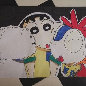 映画クレヨンしんちゃん(手書きイラスト)
