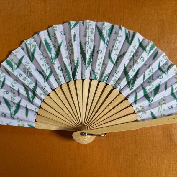 ディオール 扇子 ノベルティ 極美品 ストラップ付き