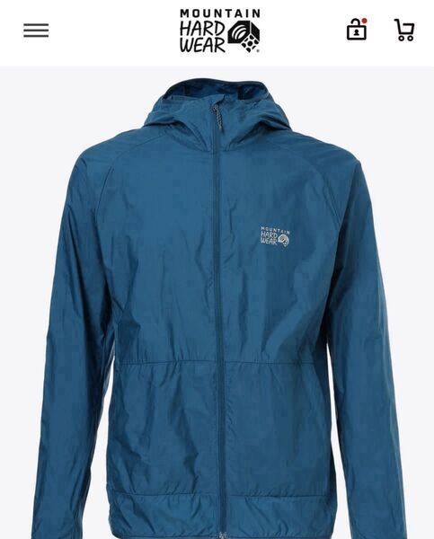 マウンテンハードウェア(MOUNTAIN HARDWEAR)コアエアシェルフーディ メンズ Sサイズ