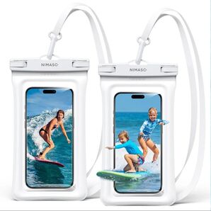 NIMASO 防水ケース 2個セット スマホ用 ホワイト 未使用