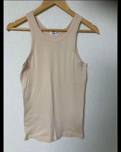 【本人期】helmut lang タンクトップ ヘルムートラング ベージュ