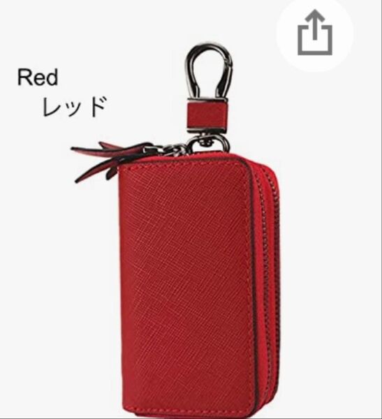 キーケース ダブルファスナー スマートキーケース 2つ 鍵が同時収納 車キーケース メンズ レディース 革 プレゼント 高級