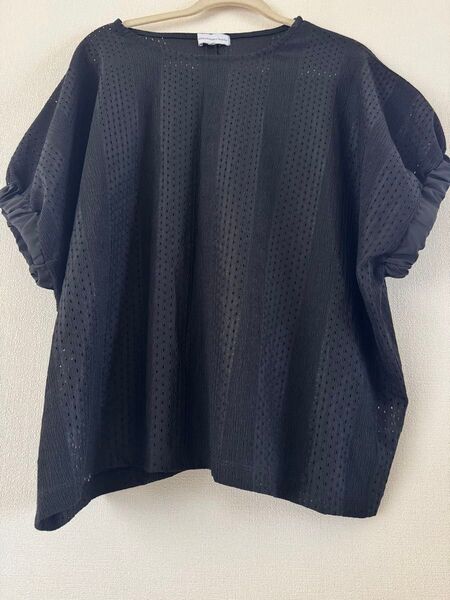 メッシュ トップス ブラック 4L