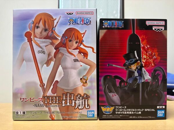 ワンピース THE 出航 -NAMI- ナミ ワールドコレクタブルフィギュア サボVS五老星&イム様フィギュア2点セット