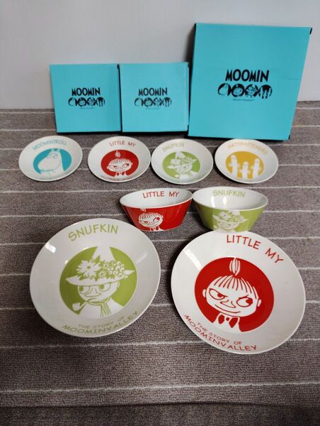 MOOMIN ムーミン デザート皿4枚セット サラダボウル2個セット パスタカレー皿2枚セット 山加商店