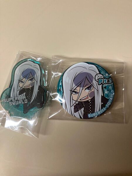 家庭教師ヒットマンREBORN リボーン スクアーロ 缶バッジ アクリルスタンド アクスタ