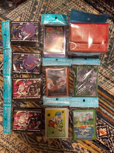 ポケモンカードゲーム サプライまとめ売り ピカチュウ 飯店 フリップデッキケース デッキシールド9個