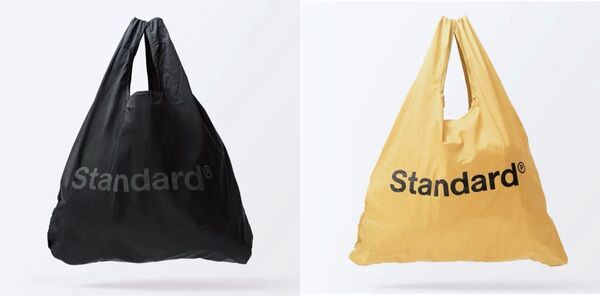 Standard Products スタンダードプロダクツ Standardロゴ エコバッグ ブラック イエロー