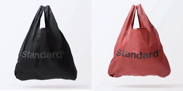 Standard Products スタンダードプロダクツ Standardロゴ エコバッグ ブラック レッド