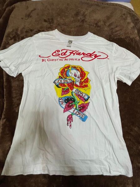 (archive)Ed Hardy by Christian Audigier Tシャツ スカルラインストーン y2k