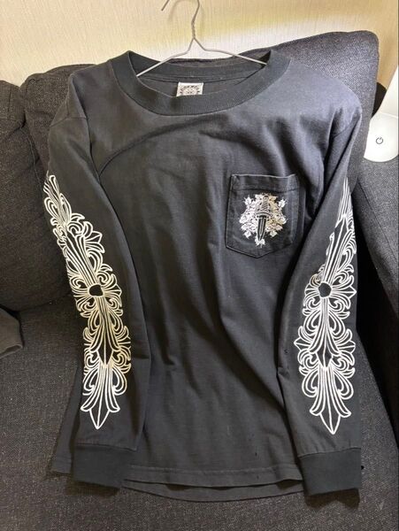 【正規品】chrome hearts フローラルダガー ロンt