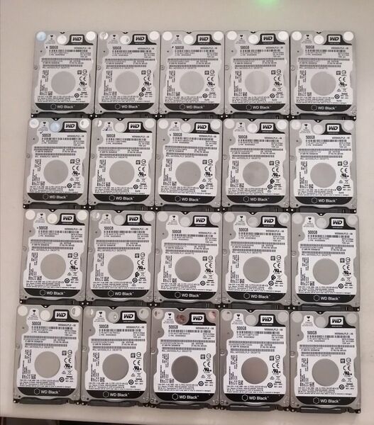 500GB HDD 2.5インチ 29点セット