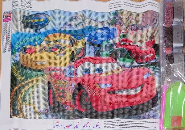 《新品未使用品》ダイヤモンドアートキット カーズ