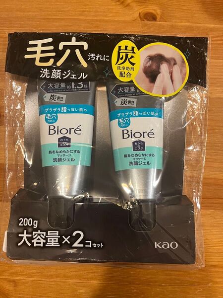 ビオレ おうちdeエステ マッサージ洗顔ジェルなめらかnbs 200g×2個セット 大容量