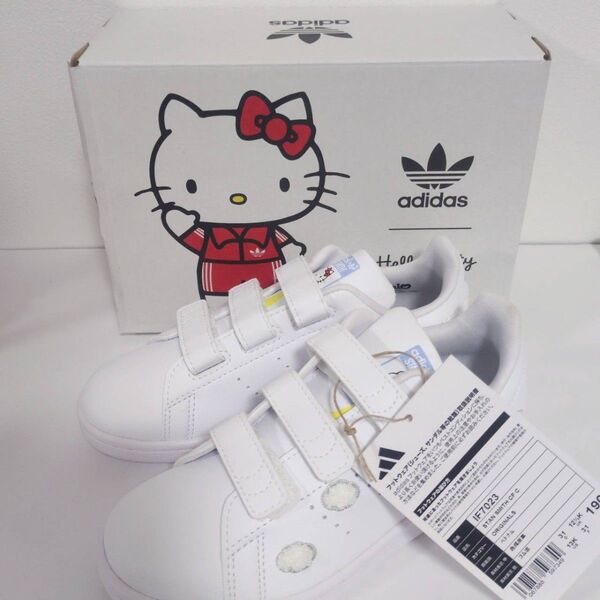 新品 アディダス adidas Stan Smith Hello Kitty ホワイト 19cm 送料込み ※かかと汚れあり