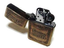 ♪2011年製 ZIPPO JACK DANIEL'S SOLID BRASS METAL ジッポー ジャックダニエルズ ソリッドブラス メタル張り♪_画像5