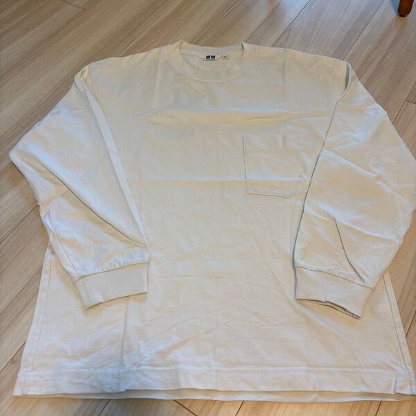 UNIQLO ロンT 長袖 M ホワイト ×2着