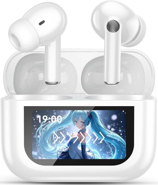 Aetyt ワイヤレスイヤホン 2025 年新登場多機能タッチスクリーン Bluetooth5.4 Hi-Fi ANC ENC