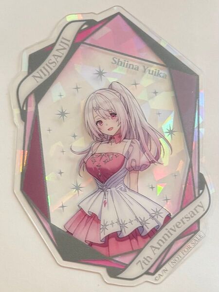 椎名唯華 にじさんじ 7周年 箔押しホロクリアカード 7th anniversary クリアカード オフィシャルストア特典