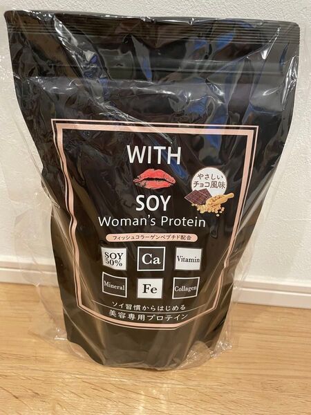 ウィズソイ ウーマンズプロテイン 500g チョコレート味