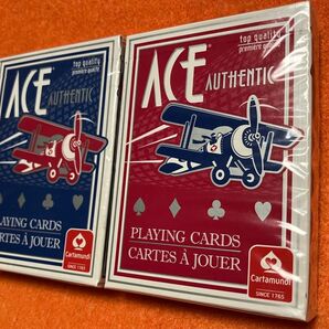 Cartamundi社製 ACE PLANE DECK 赤と青の2個セット
