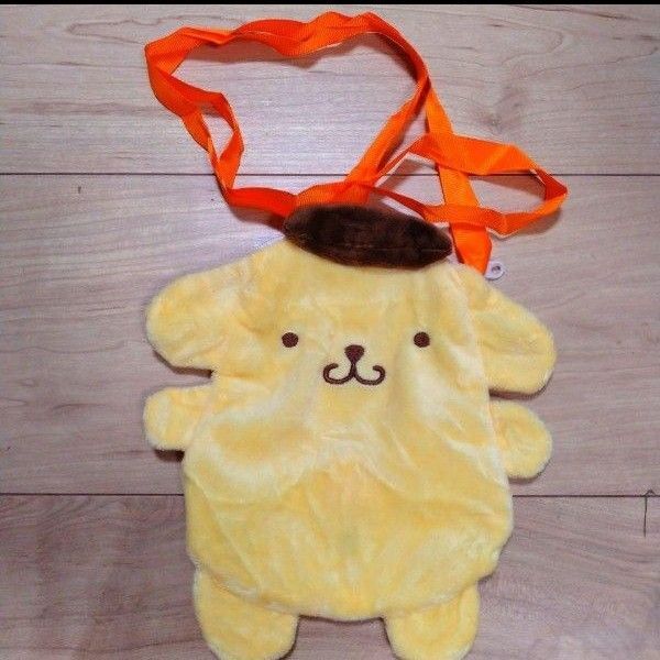 サンリオ☆ポムポムプリン ぬいぐるみポシェット マフィンと一緒 ガチャガチャ