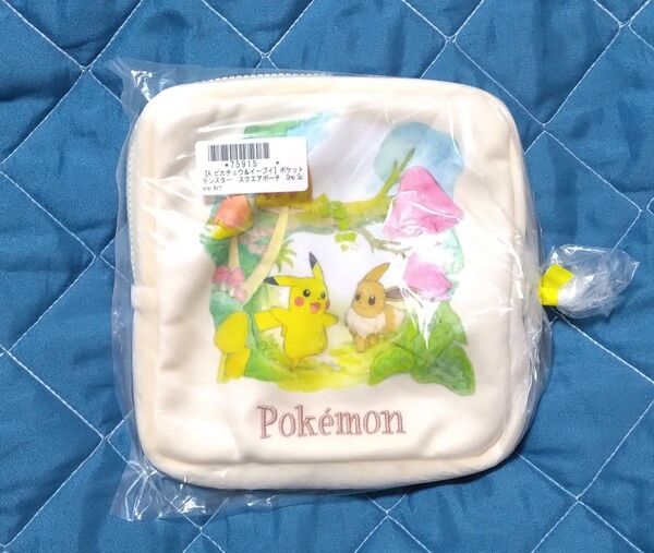ポケットモンスター ポケモン スクエアポーチ ピカチュウ&イーブイ