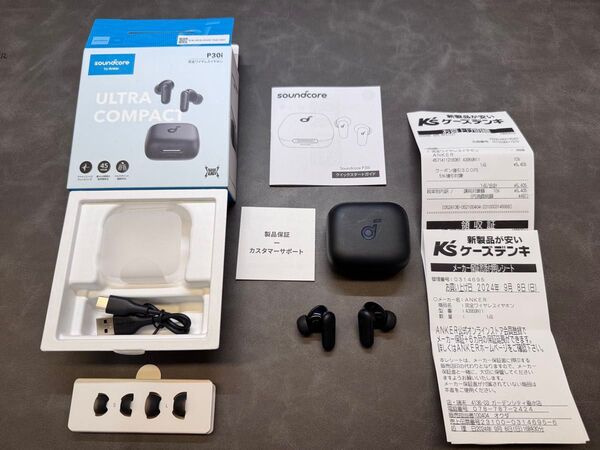 【美品】Anker Soundcore P30i ワイヤレスイヤホン 高音質