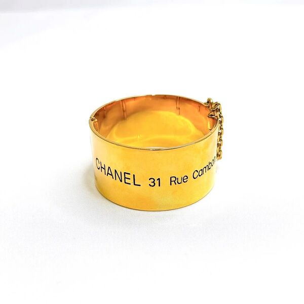 【美品】シャネル 31 Rue Cambon バングル ゴールド ヴィンテージ