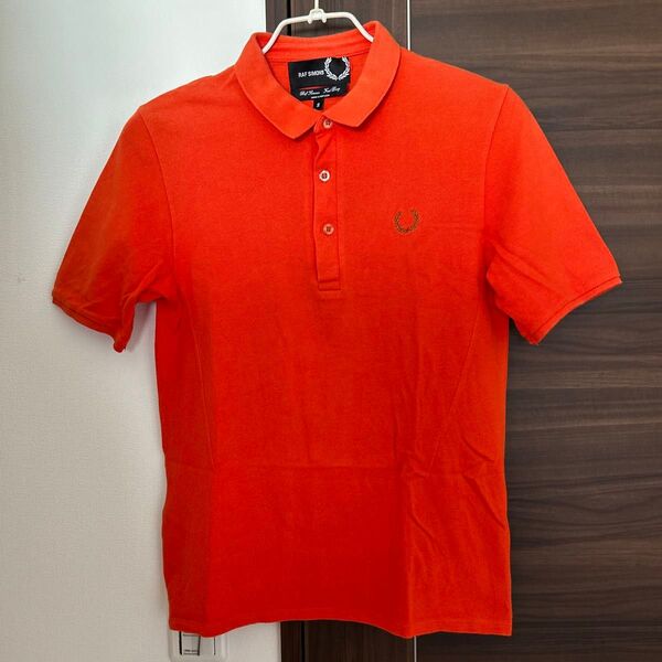 RAF SIMONS オレンジ ポロシャツ Sサイズ フレッドペリー FRED PERRY