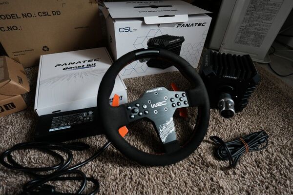 【セット②】FANATEC CSL DD、8nm電源BoostKit180、WRCステアリング、クランプ付き!