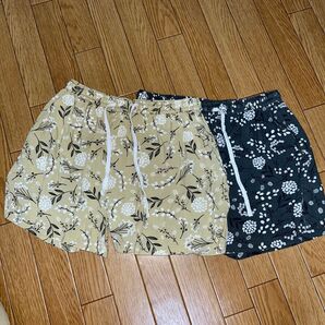 部屋着 ショートパンツ 花柄 2点セット