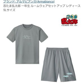 忍たま乱太郎 一年生 ルームウェアセットアップ レディース 5Lサイズ