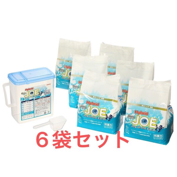 善玉バイオ洗剤ハイブリッド浄詰替1.3kg×6袋/ケース/計量スプーン付き