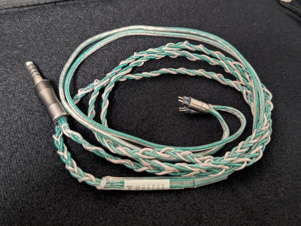 Wagnus. Vintage Lanx Borealis 4.4mm 2pin トープラ製CINQBES銀メッキコネクタ・プラグ
