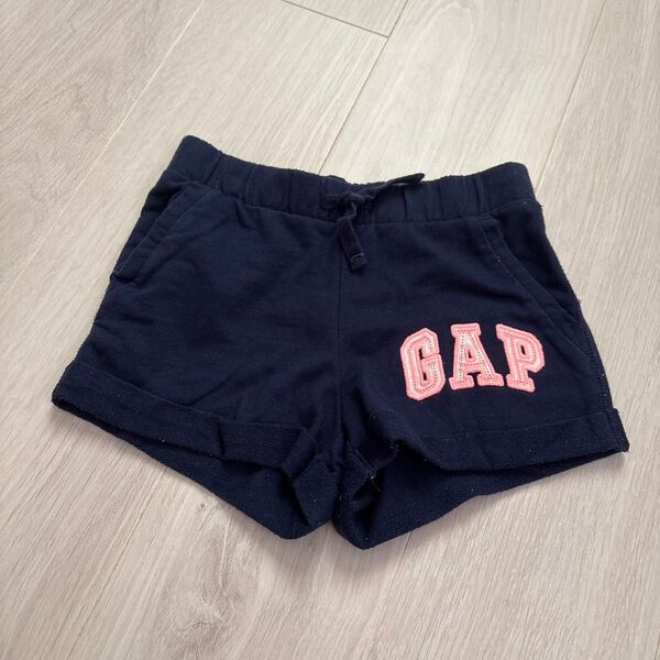 GAP ショートパンツ ネイビー ピンク ロゴ