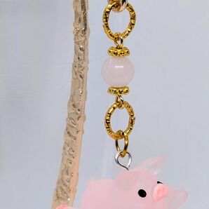 ぷっくりしたピンクのぶたさん④のぶたブックマーカー