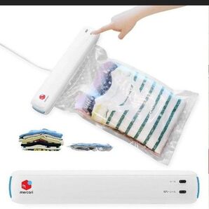 メルカリ 衣類用圧縮シーラー 送料軽減 梱包資材 ロールフィルム付き!