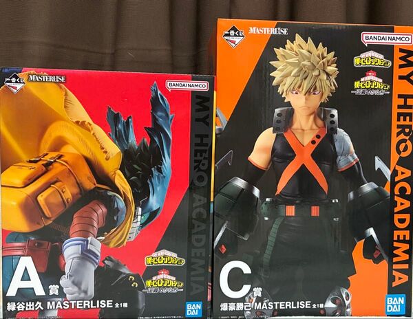 僕のヒーローアカデミア 一番くじ 正義のかたち A賞 緑谷出久 C賞 爆豪勝己 フィギュア