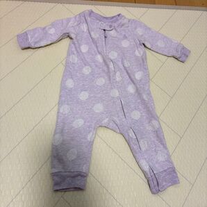 babyGap ロンパース パープル ドット柄 3-6month