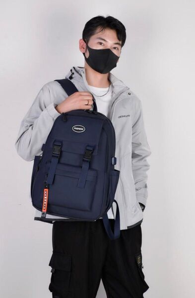 防水大容量リュック 通勤通学 PC A4 おしゃれ 男女兼用 PUレザー はっ水 リュックサック デイパック ビジネスバッグ 黑